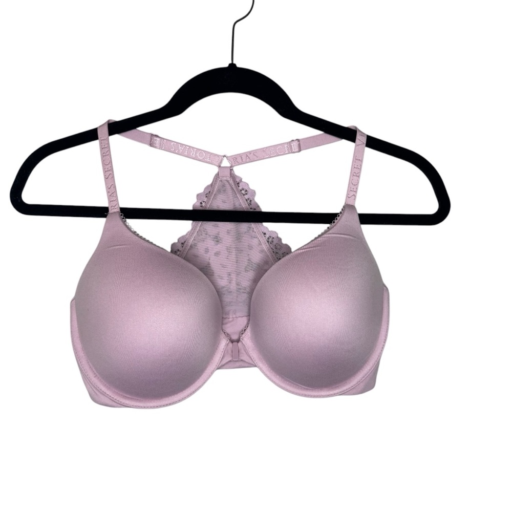 Victoria's Secret Body by Victoria Perfect Shape Racerback Front Clasp Bra 34 DD